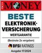 Siegel für Beste Elektronikversicherung 2024 von Fokus Money